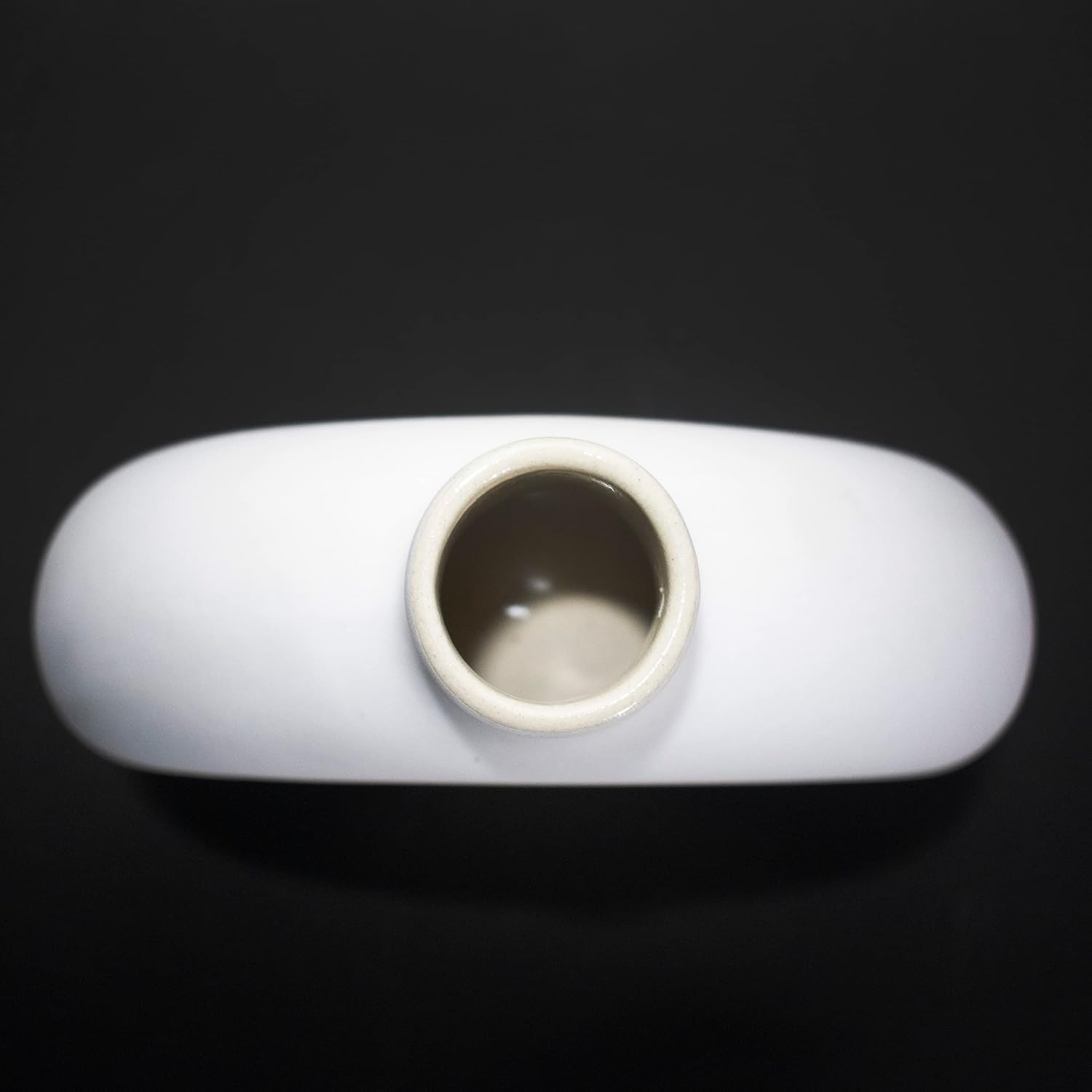 KAPER White Matte Ceramic Vase 6x8 Inches Ideal Centrepiece for Dining Tables Flower Vase Home Decor Gift and Pamper Grass Decorations Set of 3 Vase