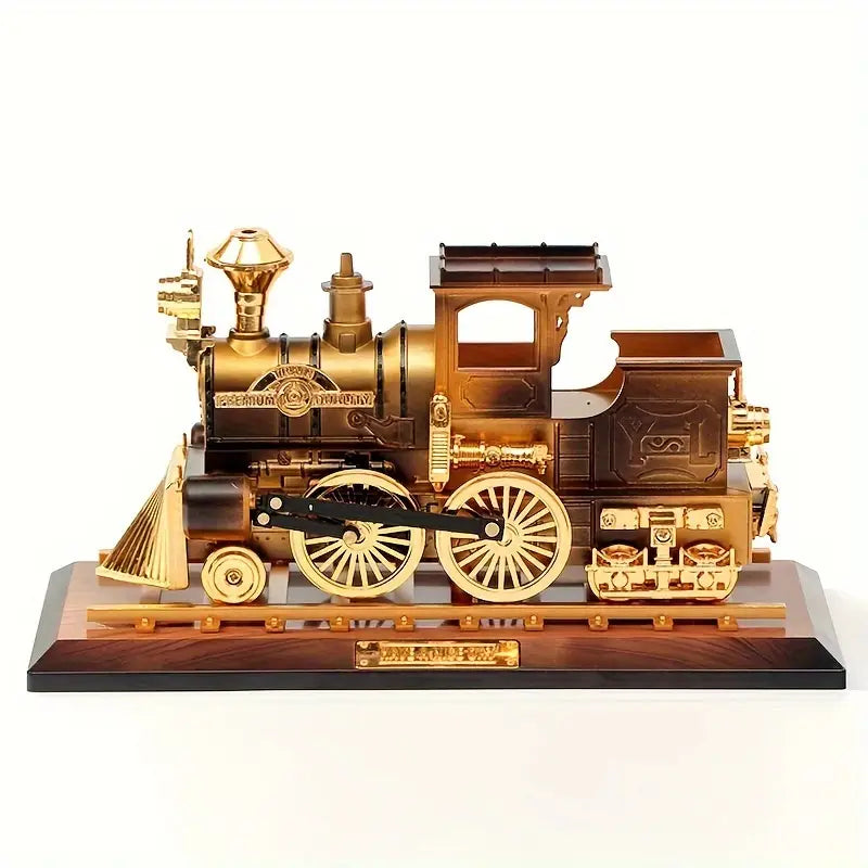 Music Train A perfect blend of vintage charm golden elegance, and soothing melodies for timeless décor