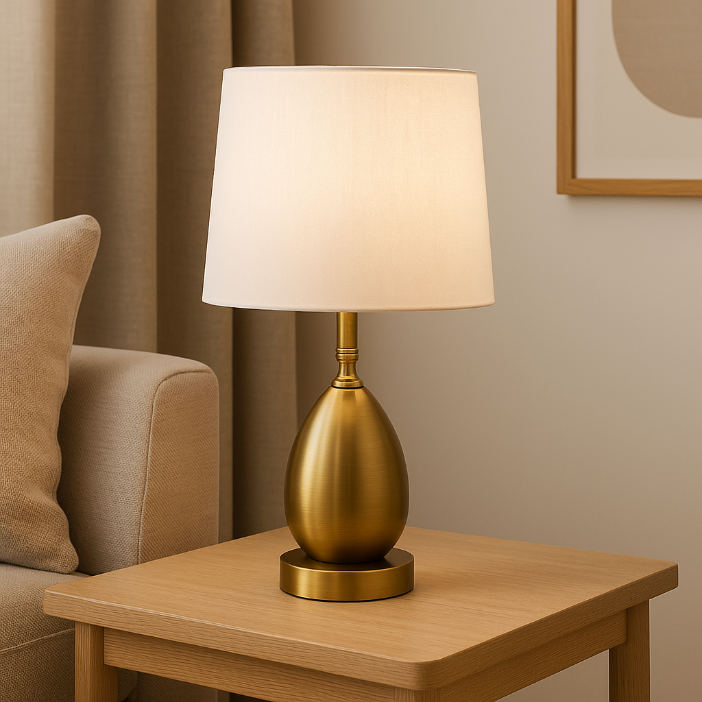Classic Brass Table Lamp Minimalist Elegance