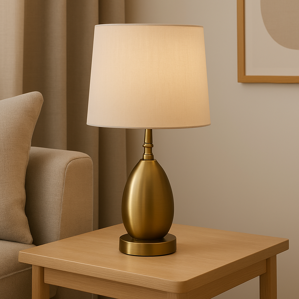 Classic Brass Table Lamp Minimalist Elegance