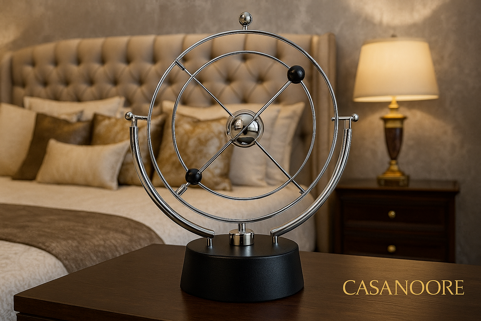 Rotary Balance Celestial Globe Magnetic Swing Kinetic Perpetual Motion Model Desk Decoration