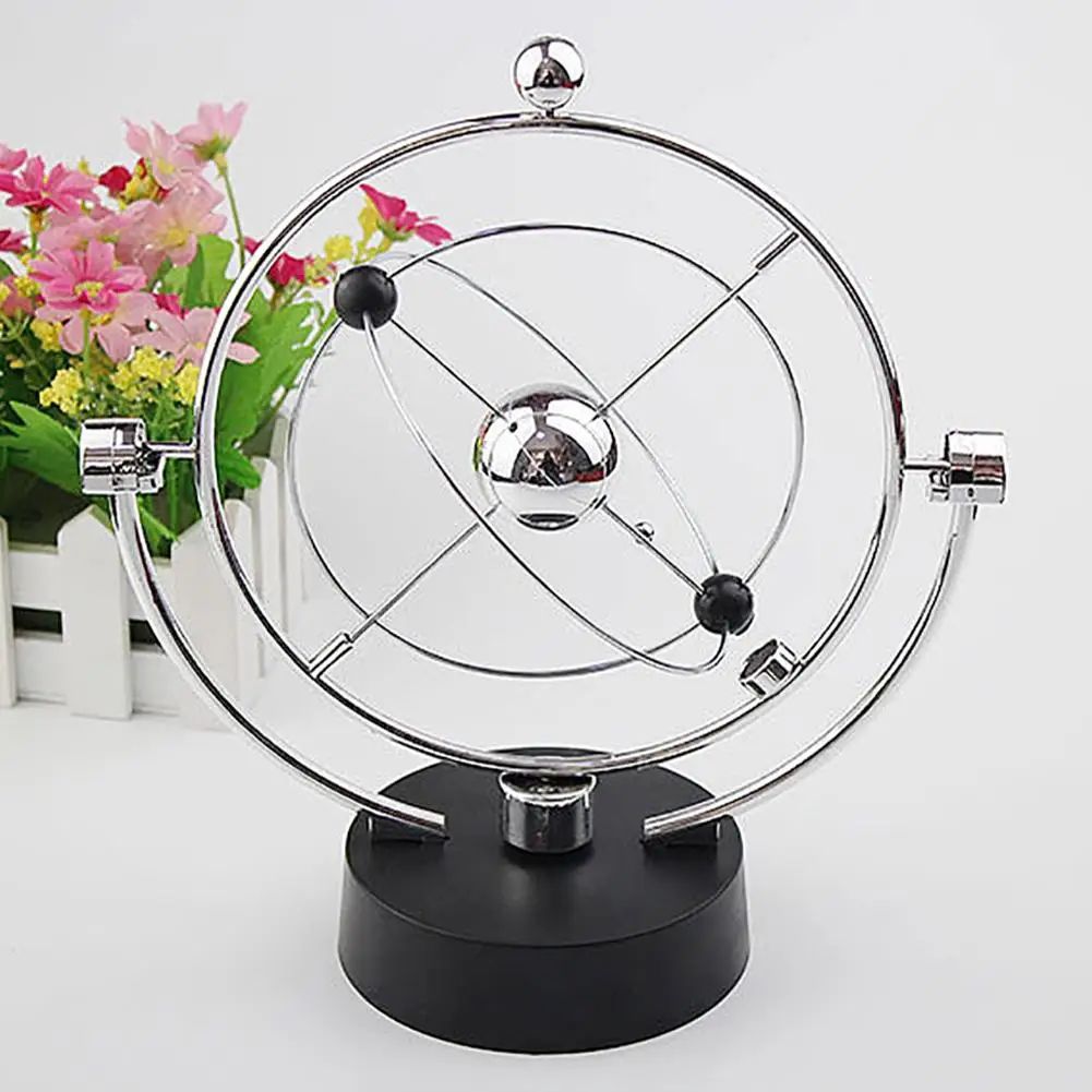 Rotary Balance Celestial Globe Magnetic Swing Kinetic Perpetual Motion Model Desk Decoration