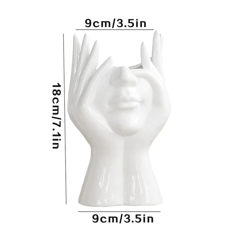 Small Modern Ceramic Gold Flower Vase Set for Centerpiece