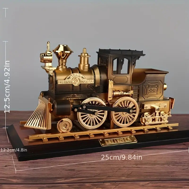 Music Train A perfect blend of vintage charm golden elegance, and soothing melodies for timeless décor